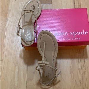 Kate Spade “Tallie” T-strap sandals